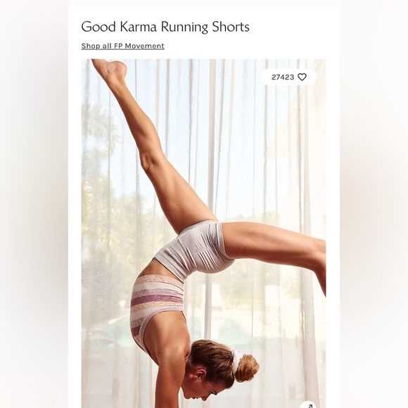 FP Movement by Free People Light Gray Athletic Shorts - Picture 3 of 4